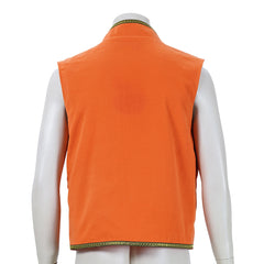 Descendants: Wicked Wonderland (2026) Luis Madrigal Embroidered Orange Vest Outfits Cosplay Costume