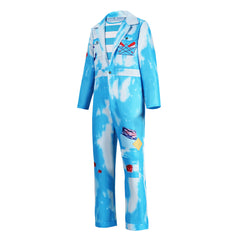 Descendants: Wicked Wonderland (2026) Mr. Smee Blue Jumpsuit Set Outfits Cosplay Costume