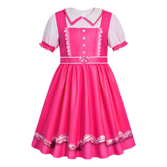 Descendants: Wicked Wonderland (2026) Pink Collar Dress Outfits Cosplay Costume