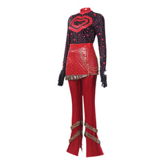Descendants: Wicked Wonderland (2026) Red Black Shirt Pants Set Outfits Cosplay Costume