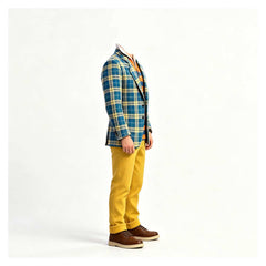 Descendants: Wicked World King Ben Auradon Prep Yellow Blue Outfits​ Cosplay Costume