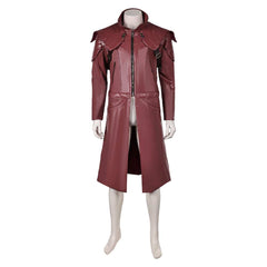 Devil May Cry 5 Dante Leather Overcoat Jacket Outfits Cosplay Costume Halloween Carnival Suit 