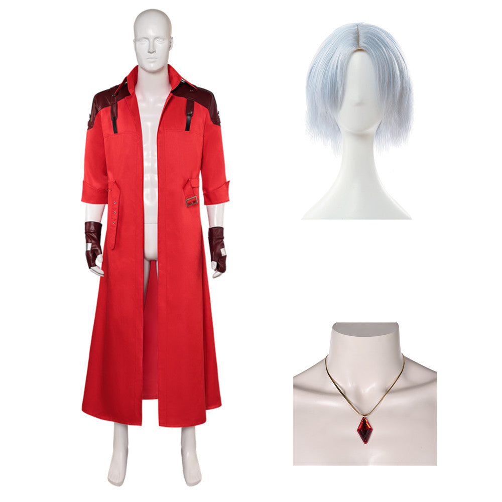Devil May Cry (2025) Dante Red Jacket Only Gloves Set Outfits Cosplay Costume