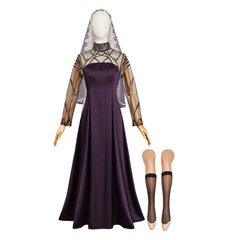 Sakamoto Days (2025) Osaragi Purple Dress Veil Set Outfits Cosplay Costume