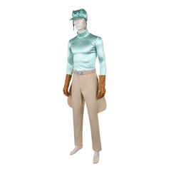 Diego Brando Blue Brown Set Outfits Cosplay Costume Halloween Suit