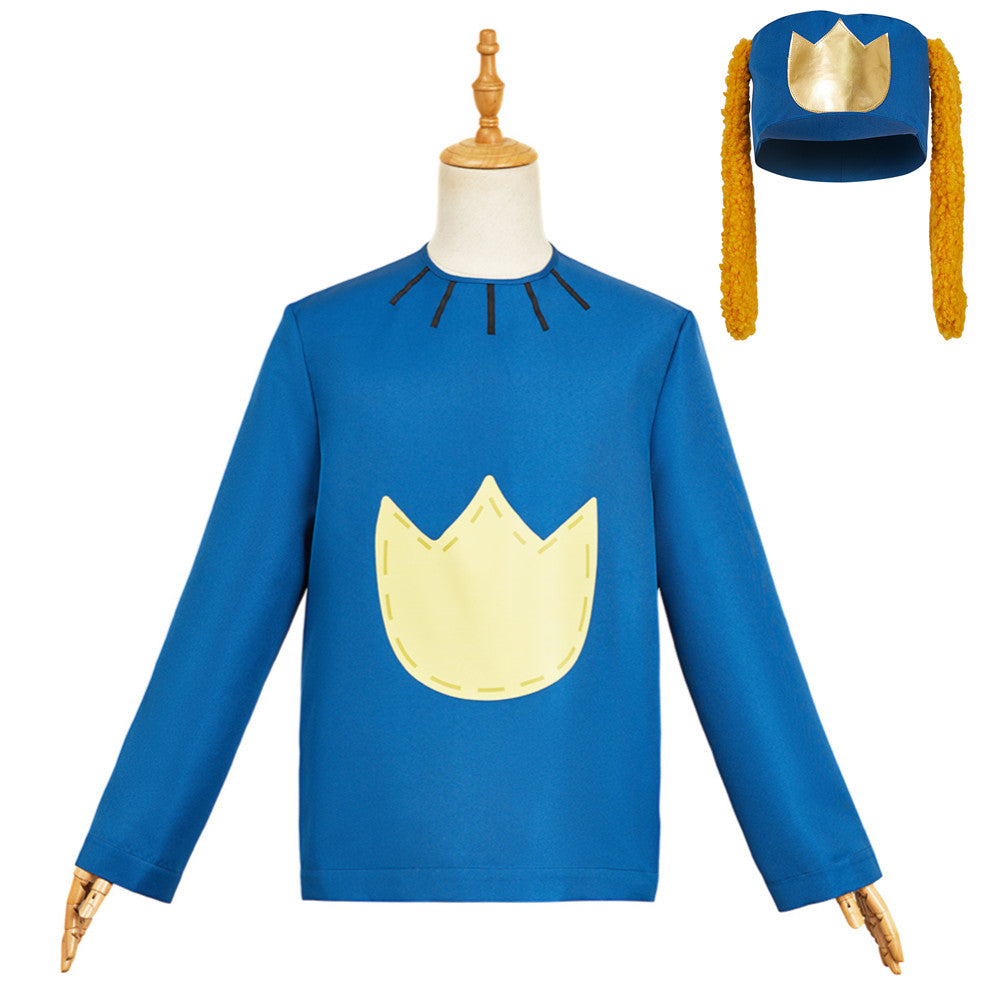 Dog Man (2025) Dog Man Blue Long Sleeve T-shirt Unisex Outfits Cosplay Costume