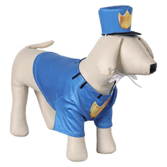 Dog Man (2025) Dog Man Police Blue Dogs Pet Outfits Cosplay Costume 