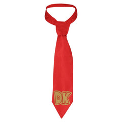 Donkey Kong DK Red  Necktie Cosplay Halloween Accessories Carnival Props 