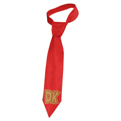 Donkey Kong DK Red  Necktie Cosplay Halloween Accessories Carnival Props 