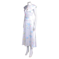 Downton Abbey: The Grand Finale (2025) Lady Mary Crawley White Floral Dress Outfits Cosplay Costume 