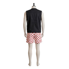 Dungeon Crawler Carl Carl Black Vest White Shorts Set Outfits Cosplay Costume