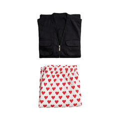 Dungeon Crawler Carl Carl Black Vest White Shorts Set Outfits Cosplay Costume