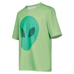 Elio (2025) Elio Green Alien T-shirt Unisex Cosplay Costume Carnival Suit