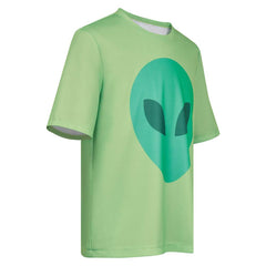 Elio (2025) Elio Green Alien T-shirt Unisex Cosplay Costume Carnival Suit