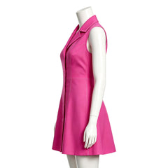 Elle (2026) Elle Woods Pink V Neck Dress Outfits Cosplay Costume 