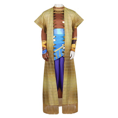 Eyes Of Wakanda (2025) Lion Nkati Brown Set Cosplay Costume Halloween Carnival Suit 