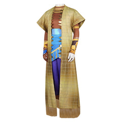 Eyes Of Wakanda (2025) Lion Nkati Brown Set Cosplay Costume Halloween Carnival Suit 
