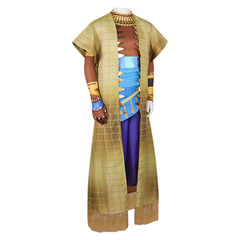 Eyes Of Wakanda (2025) Lion Nkati Brown Set Cosplay Costume Halloween Carnival Suit 