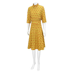 Fantastic Mr. Fox Mrs Felicity Fox Yellow Dress Outfits Cosplay Costume