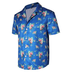 Fight Or Flight (2025) Lucas Blue Floral T Shirt Outfits Cosplay Costume 