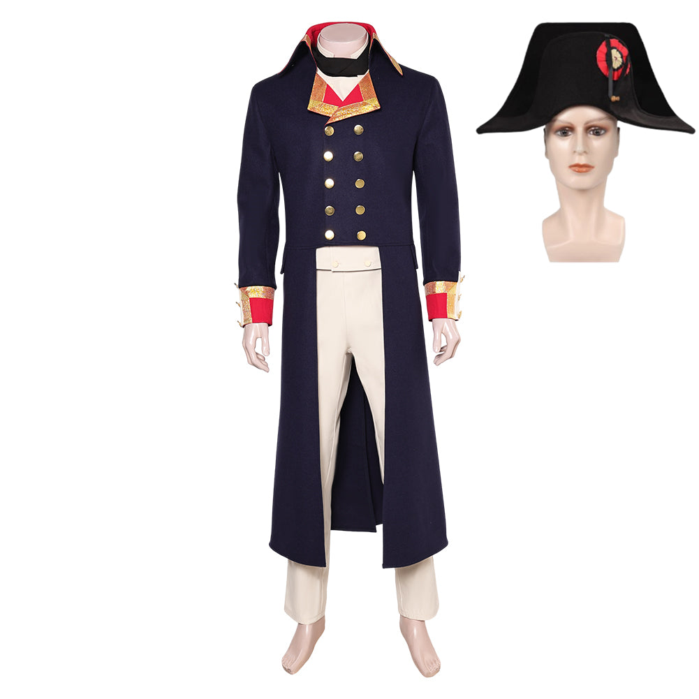 Movie Napoleon 2023 Napoleon Blue Set Outfits Cosplay Costume Halloween Carnival Suit