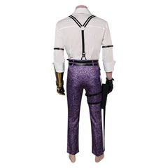 Final Fantasy VII Vincent Valentine Shirt Belt Trousers Outfits Cosplay Costume