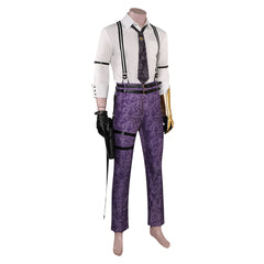 Final Fantasy VII Vincent Valentine Shirt Belt Trousers Outfits Cosplay Costume