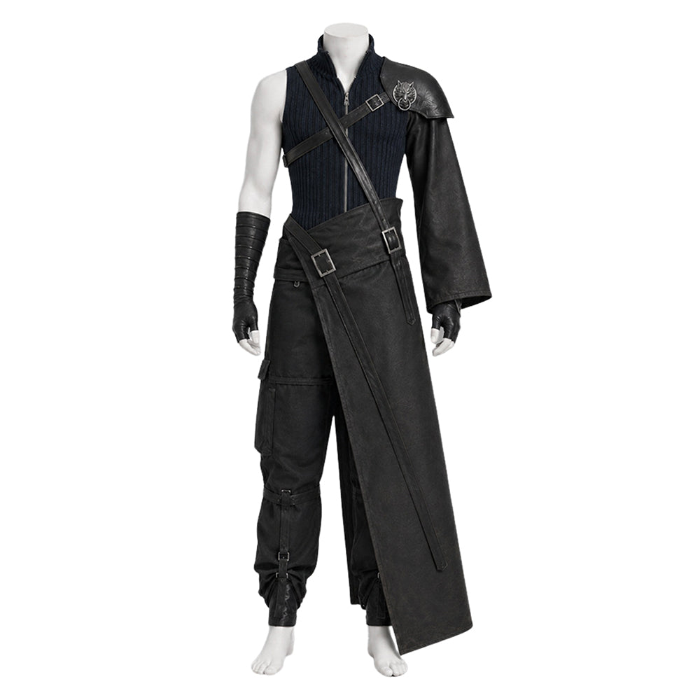 Final Fantasy VII: Advent Children Cloud Strife Black Set Outfits Cosplay Costume