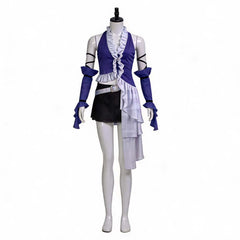 Final Fantasy X-2 Yuna Songstress Purple Set Outfits Cosplay Costume