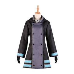 Fire Force Season 3 (2025) Maki Oze Black Uniform Outfits Cosplay Costume 