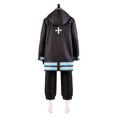 Fire Force Season 3 (2025) Shinra Kusakabe Black Uniform Set Outfits Cosplay Costume 
