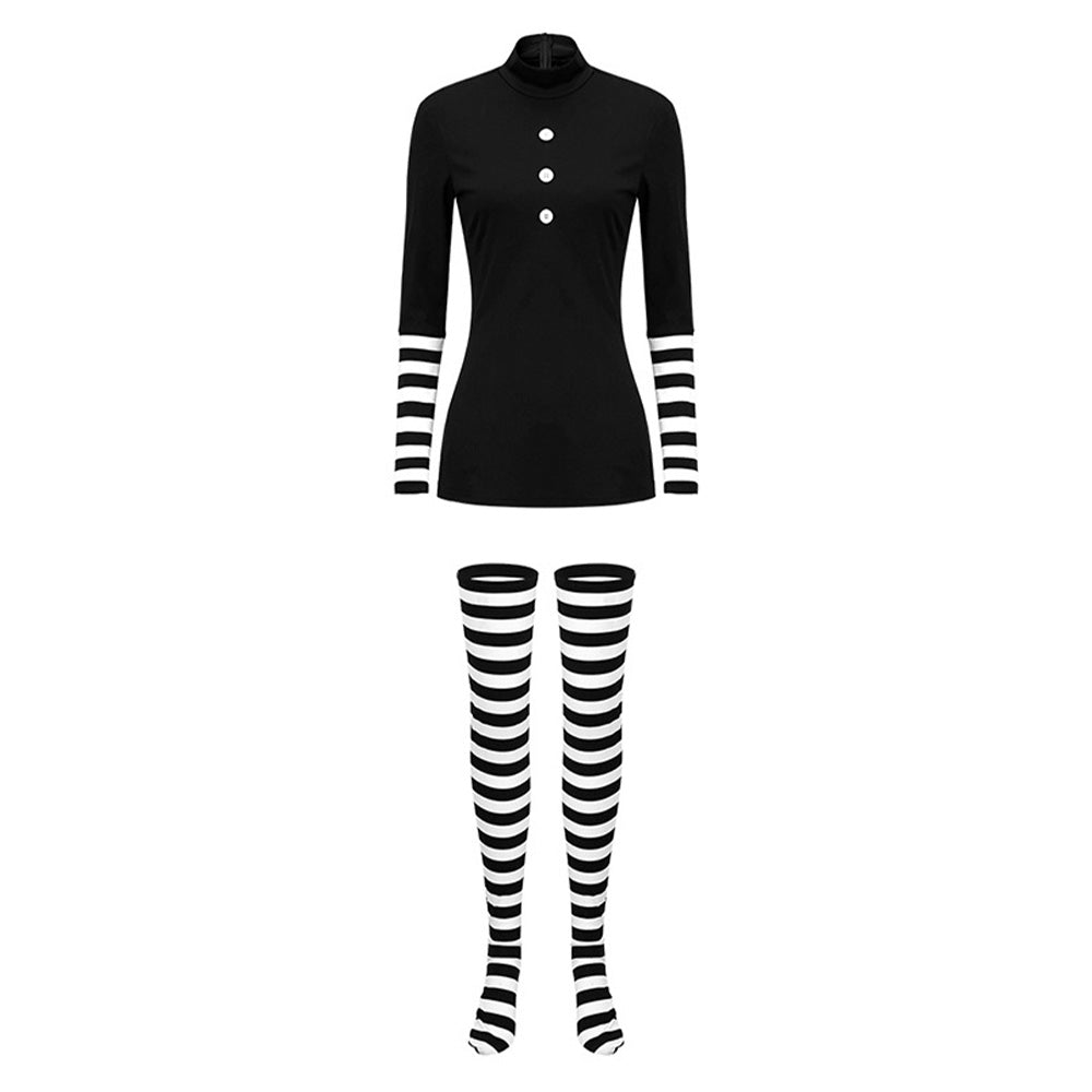 Five Nights at Freddy's (2025) Marionette Puppet Black Set Outfits Cosplay Costume