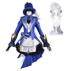 Genshin Impact Furina Focalors Cosplay Costume Halloween Carnival Disguise Suit