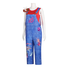 Forgotten Island (2026) Jo Red Blue Overalls Set Outfits Cosplay Costume