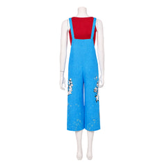 Forgotten Island (2026) Jo Red Vest Blue Overalls Set Outfits Cosplay Costume