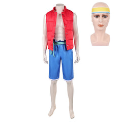 Forgotten Island (2026) Raww Red Vest Blue Shorts Set Outfits Cosplay Costume