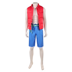 Forgotten Island (2026) Raww Red Vest Blue Shorts Set Outfits Cosplay Costume