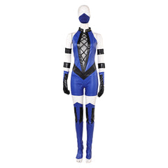 Fortnite Mortal Kombat Kitana Blue Set Outfits Cosplay Costume