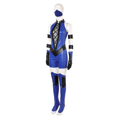 Fortnite Mortal Kombat Kitana Blue Set Outfits Cosplay Costume