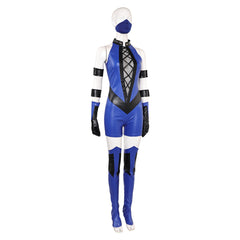 Fortnite Mortal Kombat Kitana Blue Set Outfits Cosplay Costume