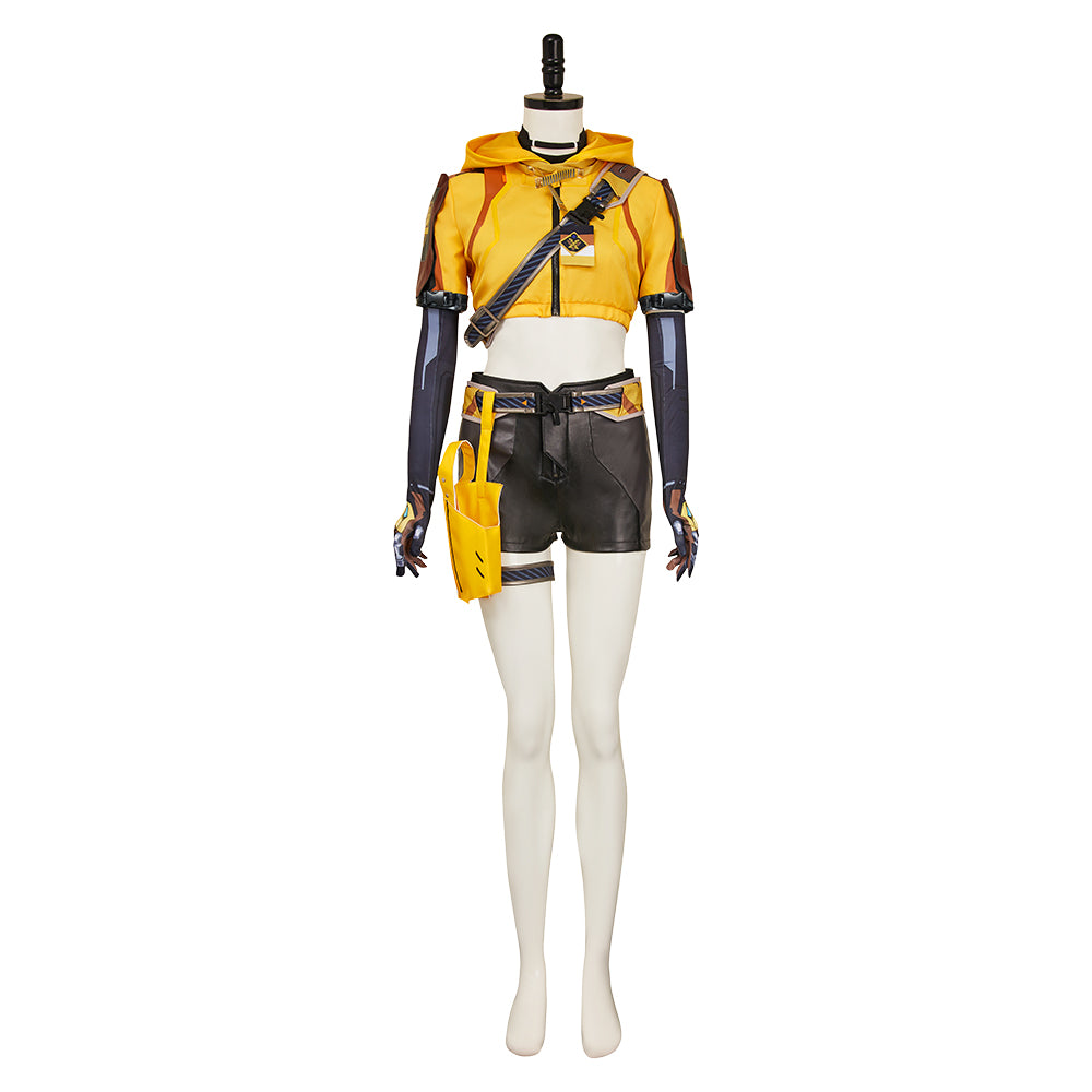 FragPunk (2025) Hollowpoint Yellow Black Set Outfits Cosplay Costume 
