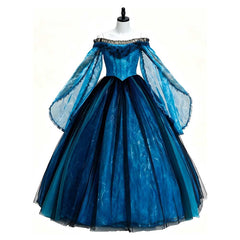 Frankenstein Elizabeth Blue Ripple Dress Outfits Cosplay Costume Halloween Suit