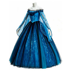 Frankenstein Elizabeth Blue Ripple Dress Outfits Cosplay Costume Halloween Suit