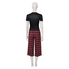 Freakier Friday (2025) Anna Coleman Black Shirt Checked Trousers Set Outfits Cosplay Costume