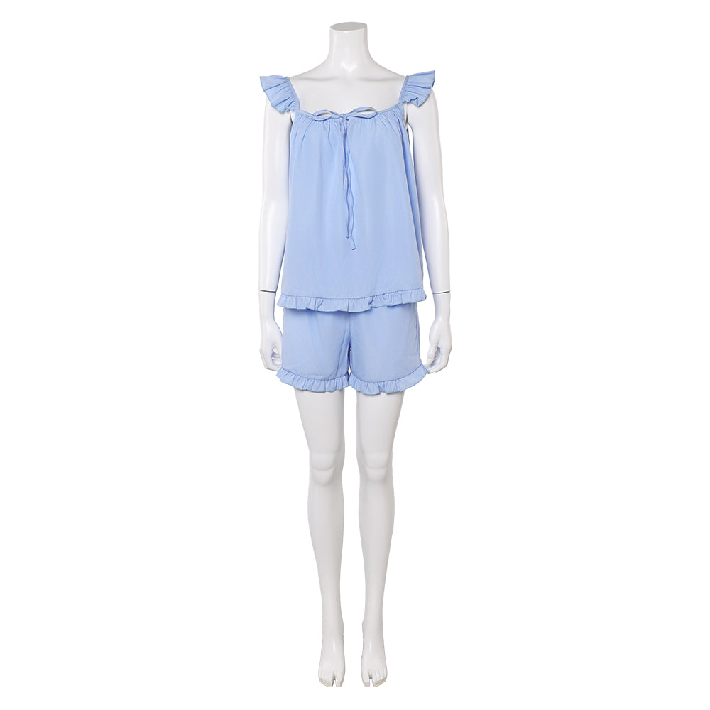 Freakier Friday (2025) Lily Davies Blue Sleepwear Set Outfits Cosplay Costume 