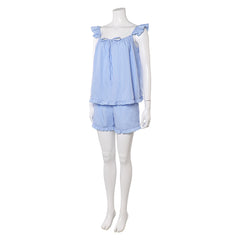 Freakier Friday (2025) Lily Davies Blue Sleepwear Set Outfits Cosplay Costume 