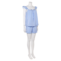 Freakier Friday (2025) Lily Davies Blue Sleepwear Set Outfits Cosplay Costume 