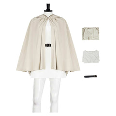 Frieren: Beyond Journey's End (2026) Frieren Beige Cloak White Dress Set Outfits Cosplay Costume