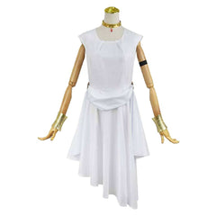 Frieren: Beyond Journey's End Flamme White Dress Set Outfits Cosplay Costume 