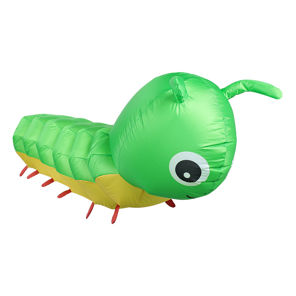 Funny Green Caterpillar Inflatable Decoration Animal Cosplay Halloween Carnival Decors